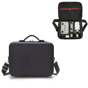 LS4456 Portable Drone PU Shoulder Storage Bag Handbag for DJI Mavic Mini 2(Black   Black Liner)