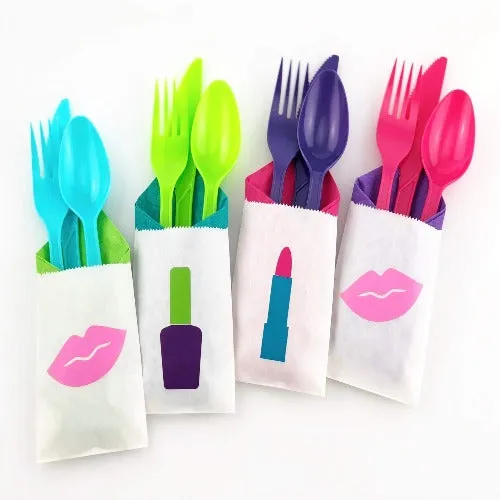 Makeup Party Cutlery Bag Set