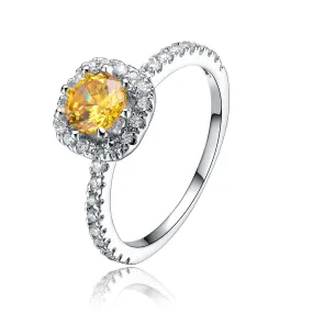 Marie Yellow Solitaire Limited Edition Ring