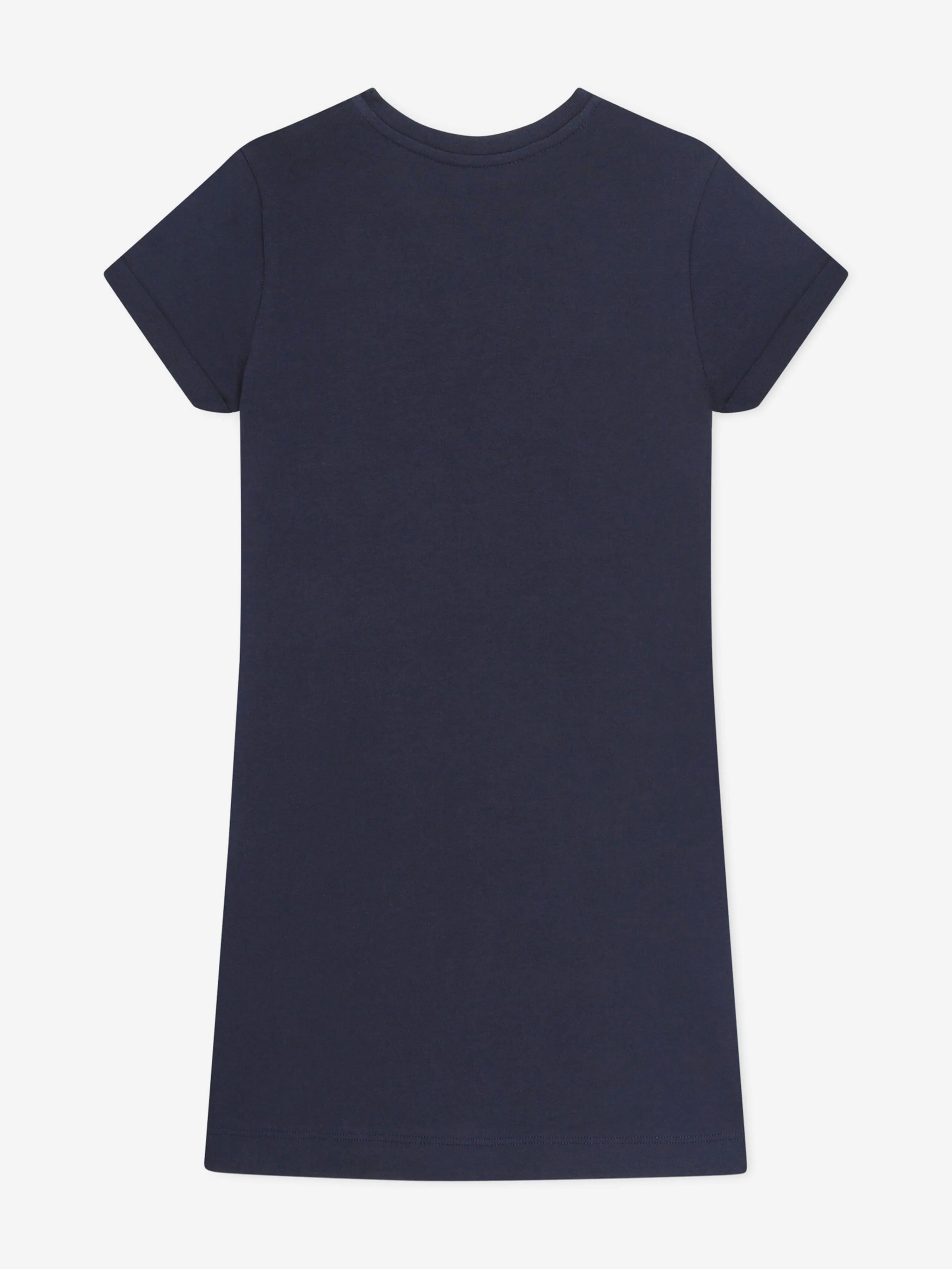 Michael Kors Girls Studded Logo Dress in Navy