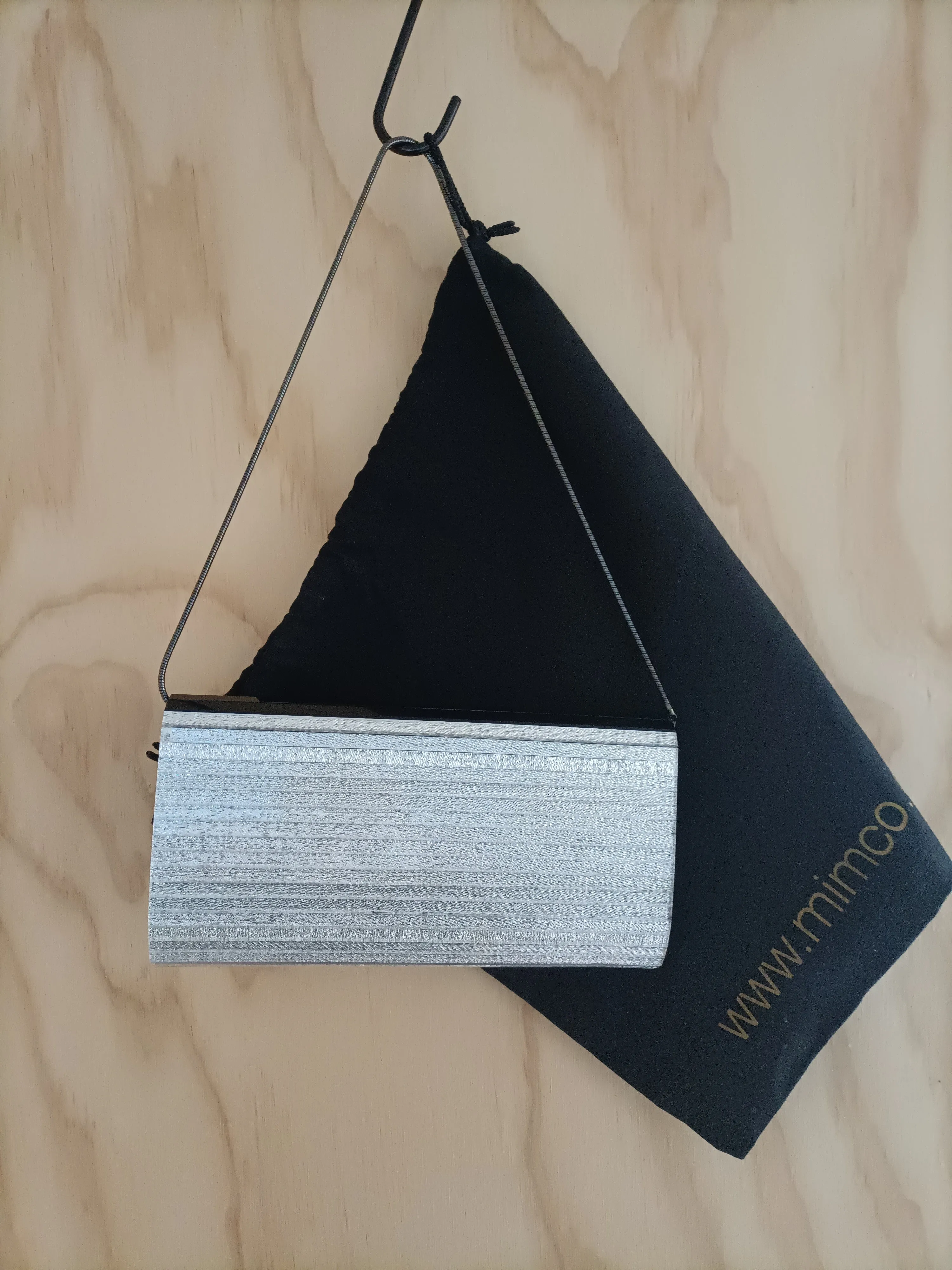 Mimco - Black & Silver Evening Bag