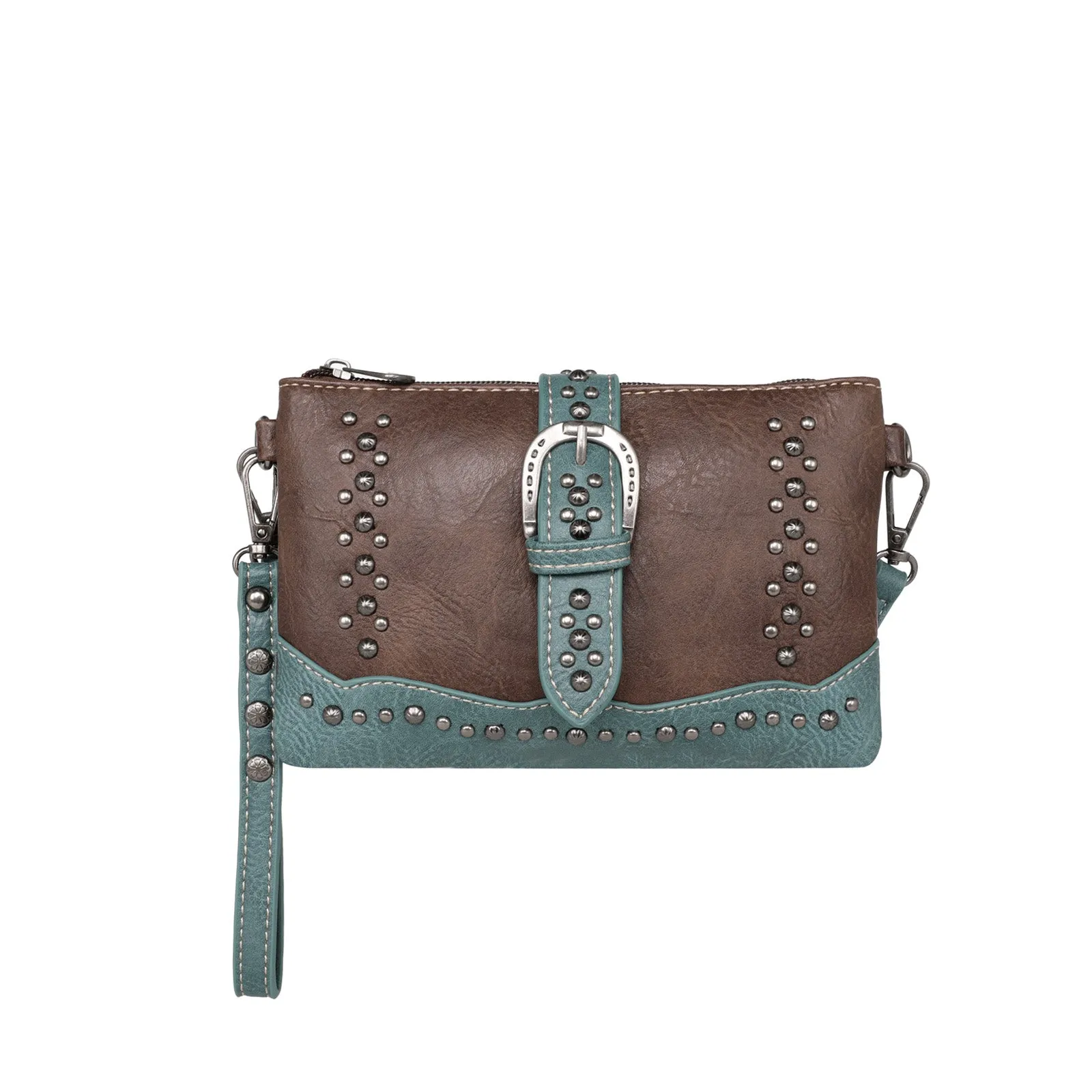 MW1209-181 Montana West Buckle Collection Clutch/Crossbody