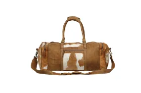 MYRA Cowhide Cinnamon Traveller Bag