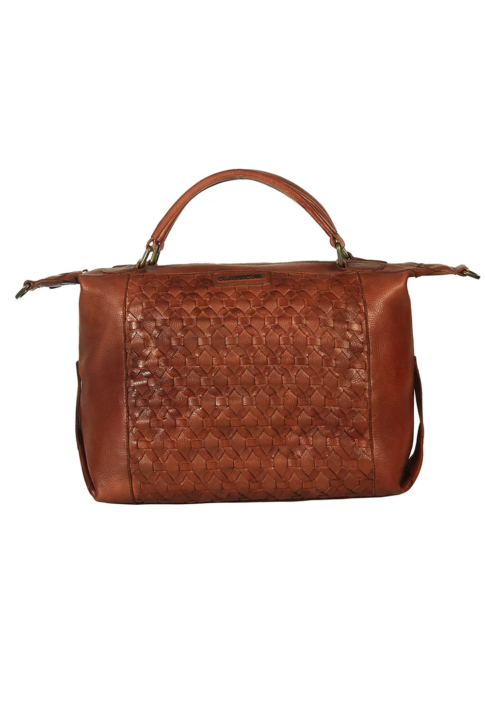 Nantes Cross Weave Large Bowler Bag