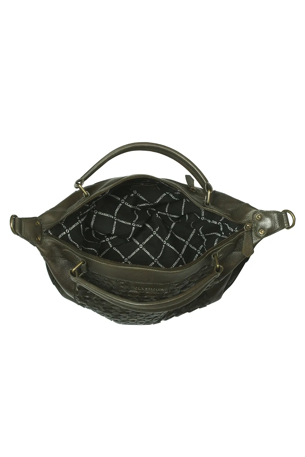 Nantes Cross Weave Large Bowler Bag