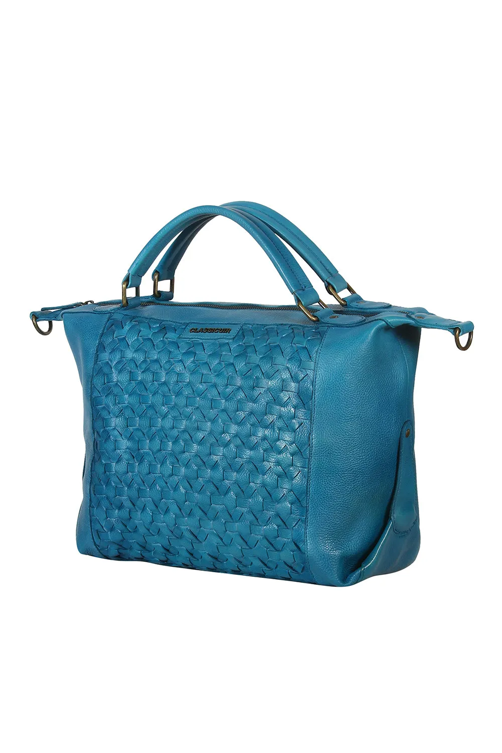 Nantes Cross Weave Large Bowler Bag