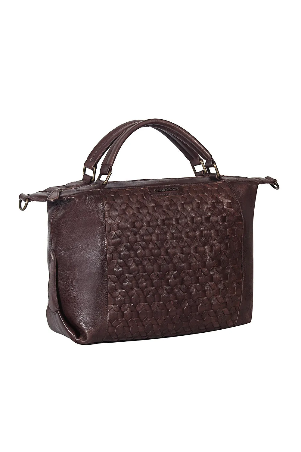 Nantes Cross Weave Large Bowler Bag