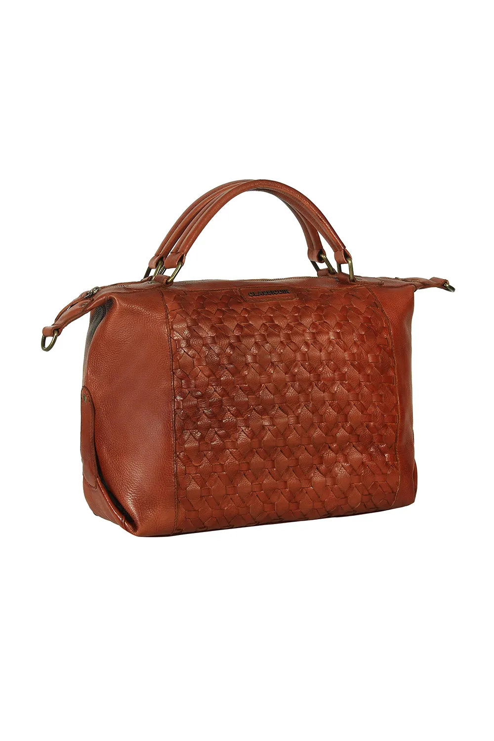 Nantes Cross Weave Large Bowler Bag