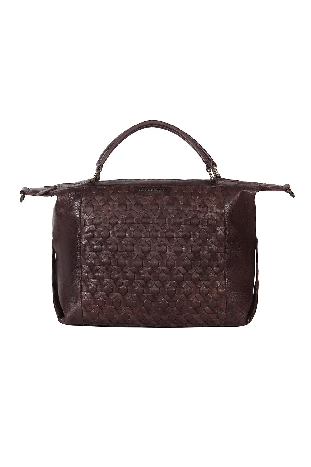 Nantes Cross Weave Large Bowler Bag