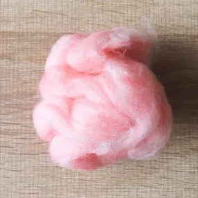 Needle felted wool felting MIX Strawberry Mousse wool Roving for felting supplies short fabric easy felt