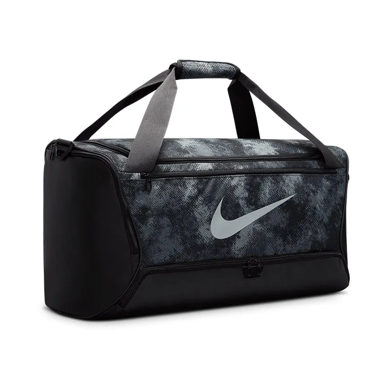 NIKE Brasilia Duffle Bag (Grey/Black)