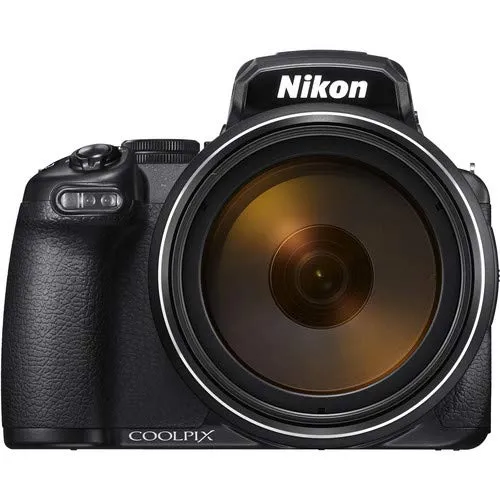 Nikon COOLPIX P1000 16.7 Digital Camera with 3.2" LCD, Black - Bundle Kit with 32GB Memory Card   Spare Battery   Spare