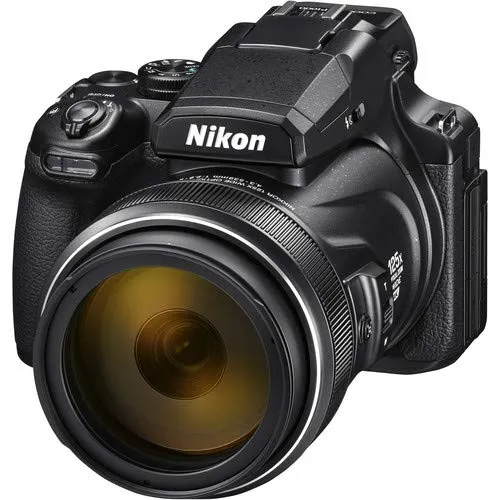 Nikon COOLPIX P1000 16.7 Digital Camera with 3.2" LCD, Black - Bundle Kit with 32GB Memory Card   Spare Battery   Spare