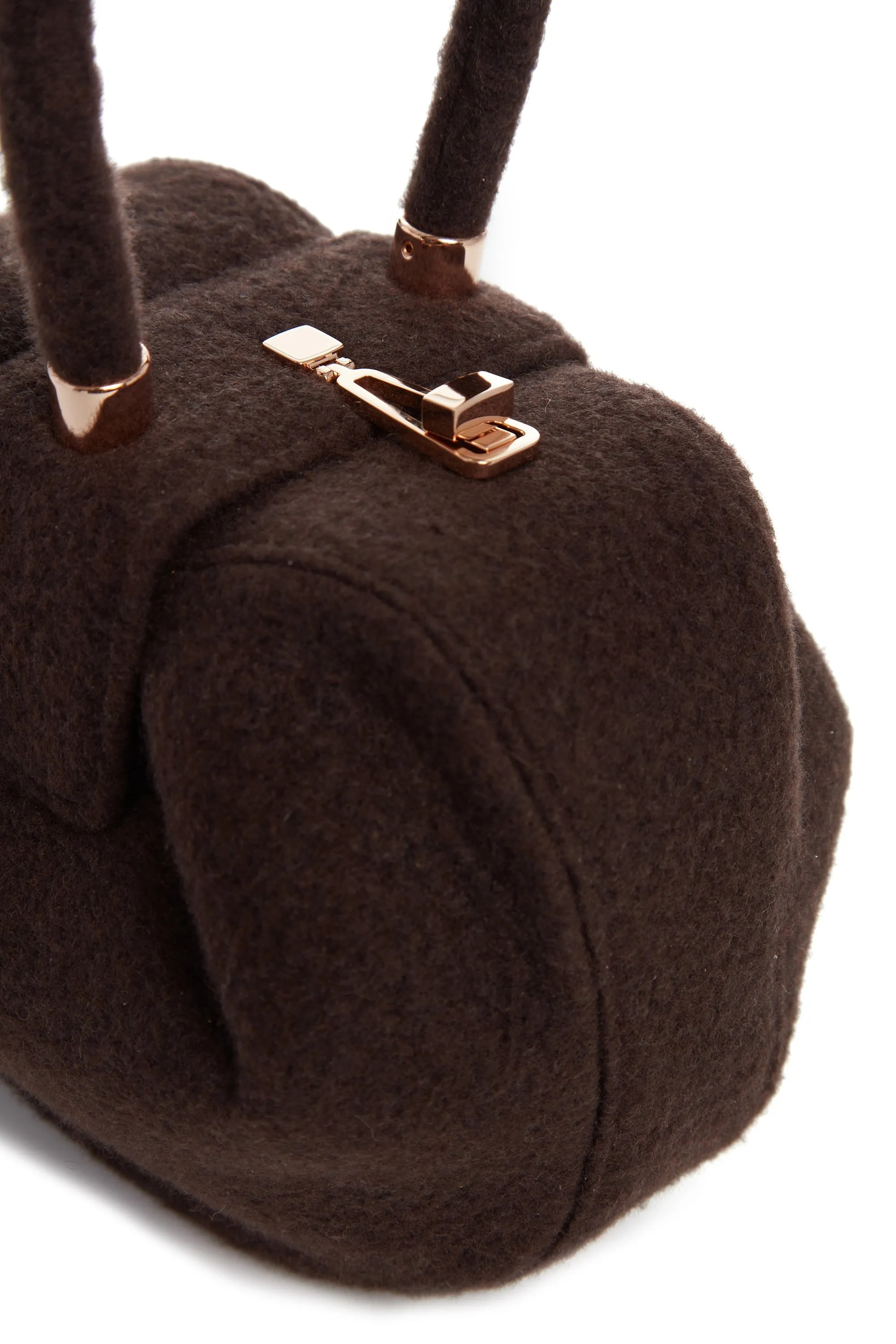 Nina Bag in Chocolate Cashmere Felt