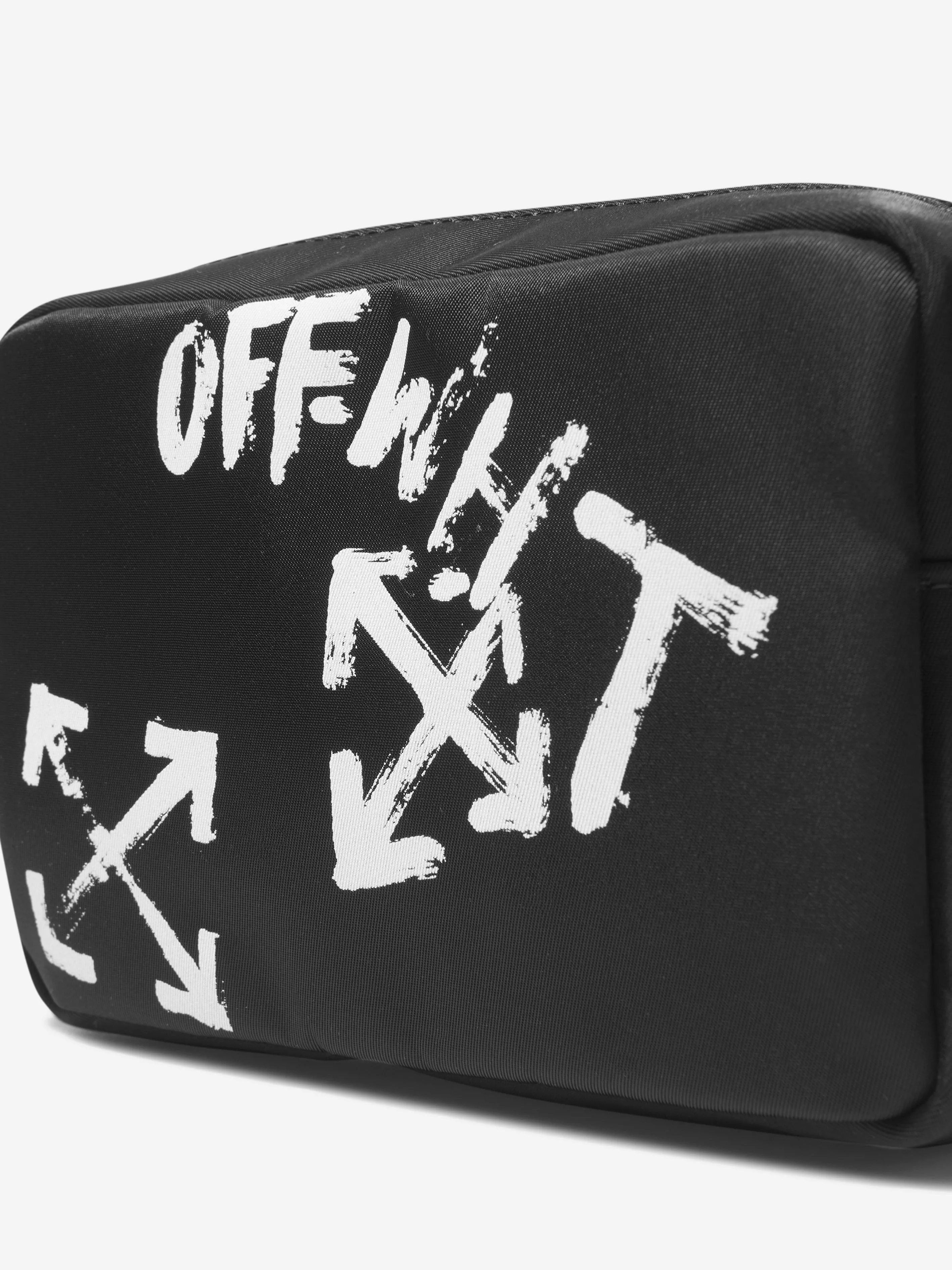 Off-White Girls Paint Script Crossbody Bag in Black