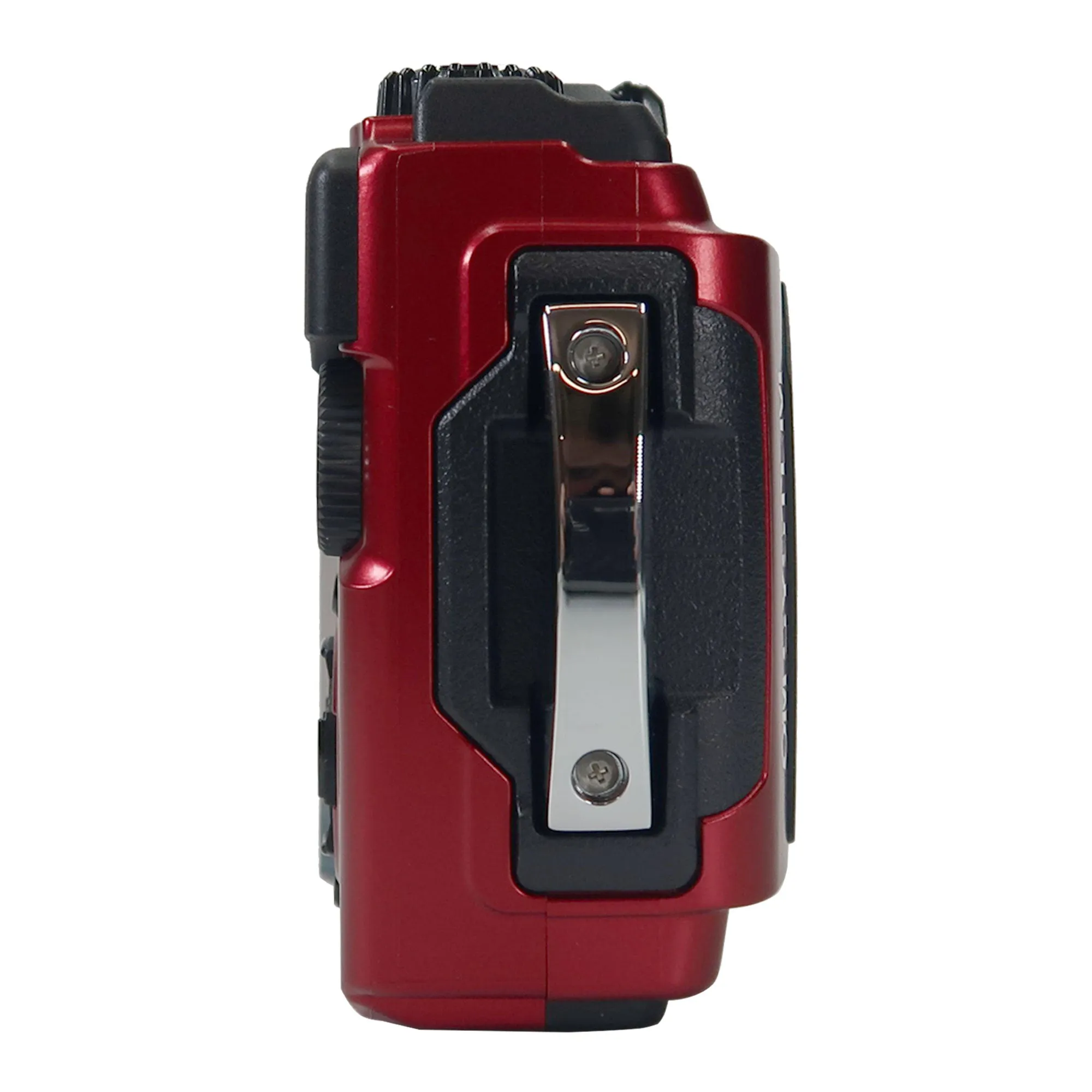 OM SYSTEM Tough TG-7 Digital Camera (Red) with Small Camcorder Case