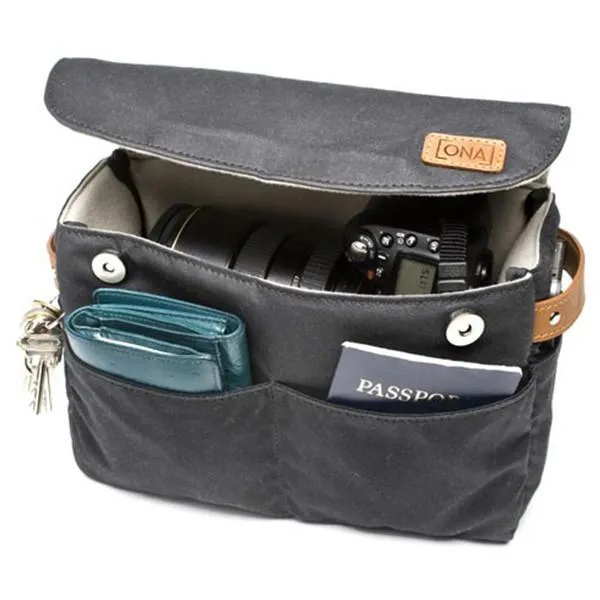 ONA Roma Camera Insert and Bag Organizer (Black) ONA5-004BLA