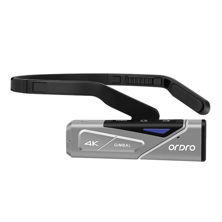 ORDRO EP7 4K Head-Mounted  Auto Focus Live Video Smart Sports Camera, Style:With Remote Control(Silver Black)