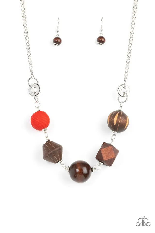 Paparazzi Necklace ~ Eco Extravaganza - Red