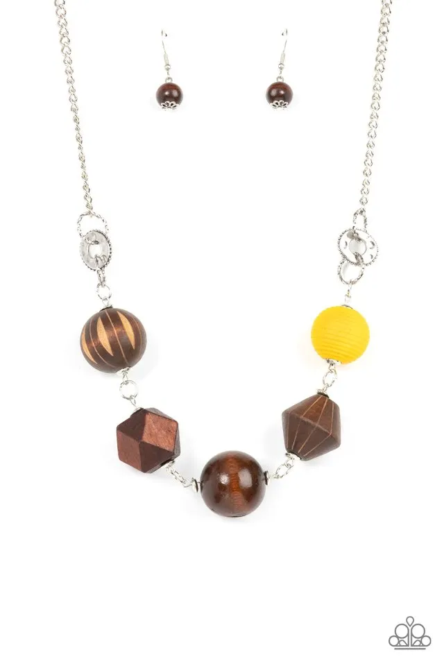 Paparazzi Necklace ~ Eco Extravaganza - Yellow