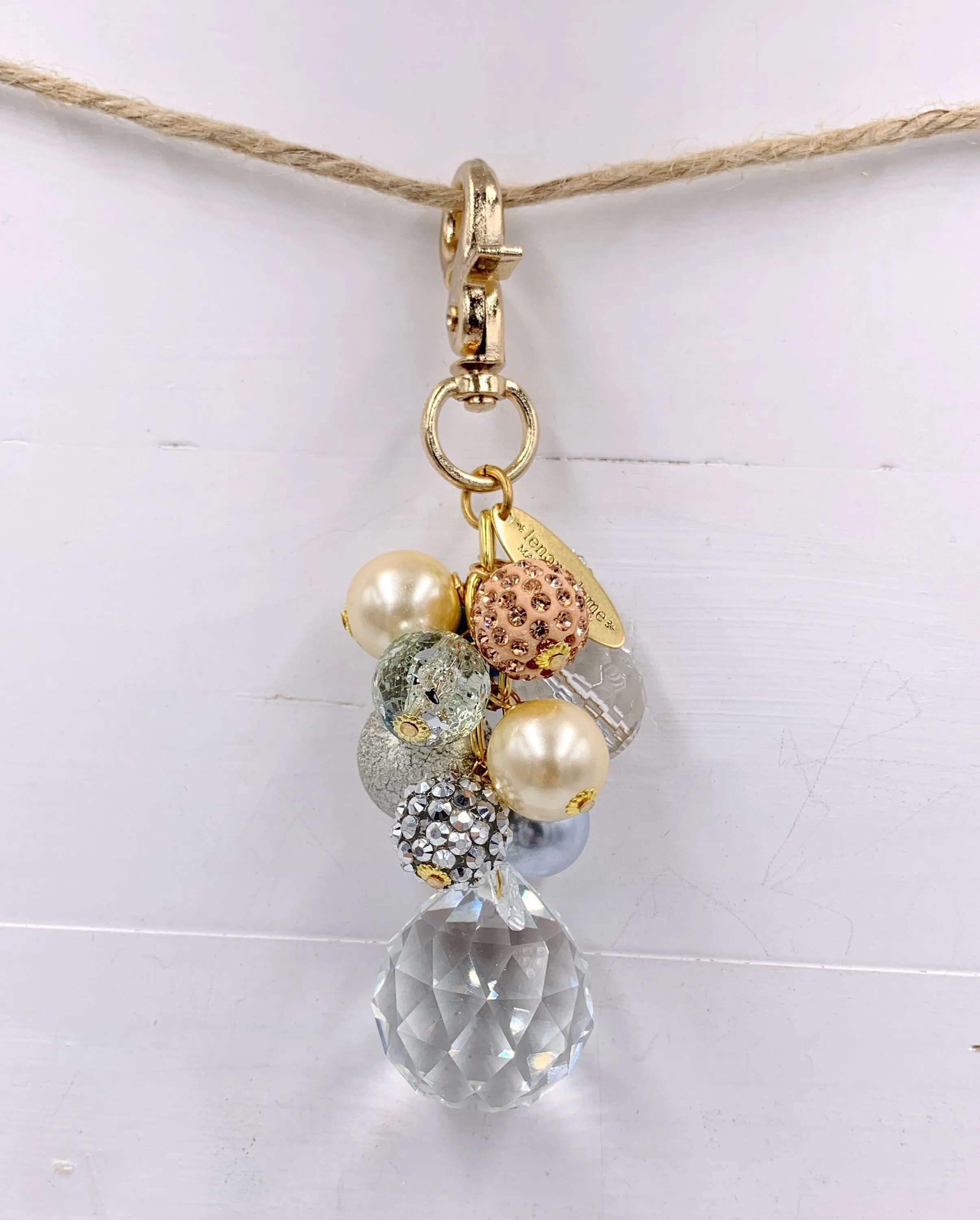 Pastel Beaded Bag Charm