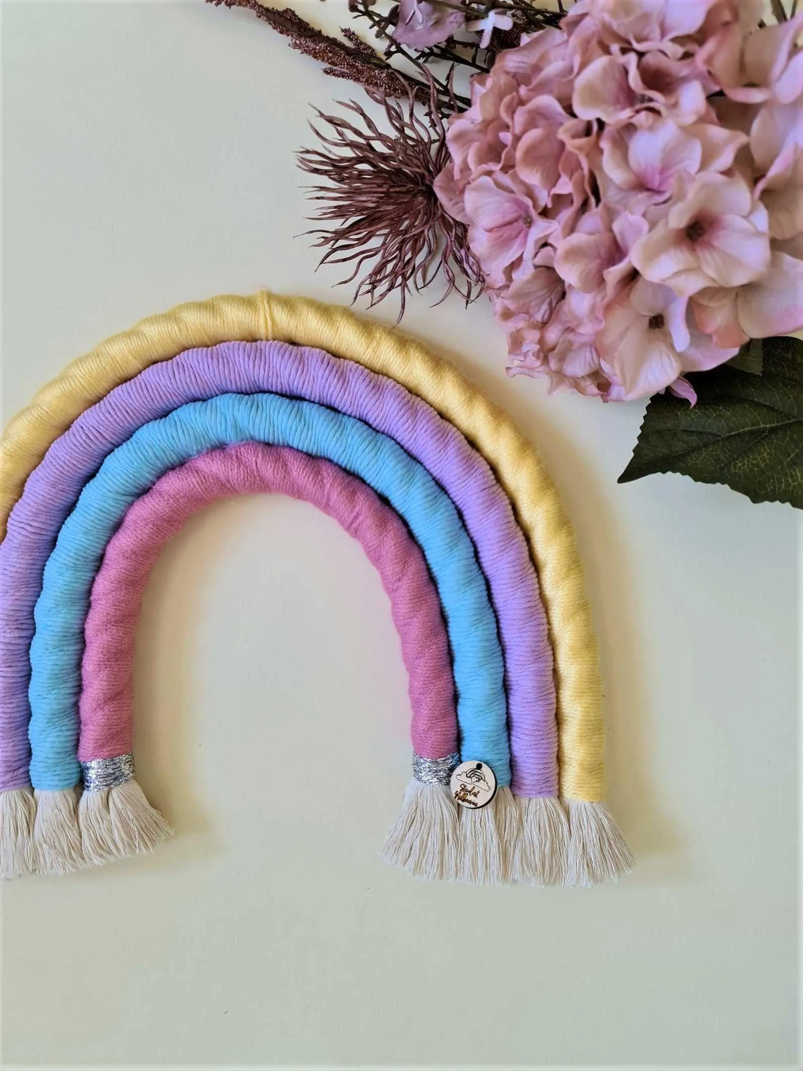 Pastel Dream Macrame Rainbow -Large