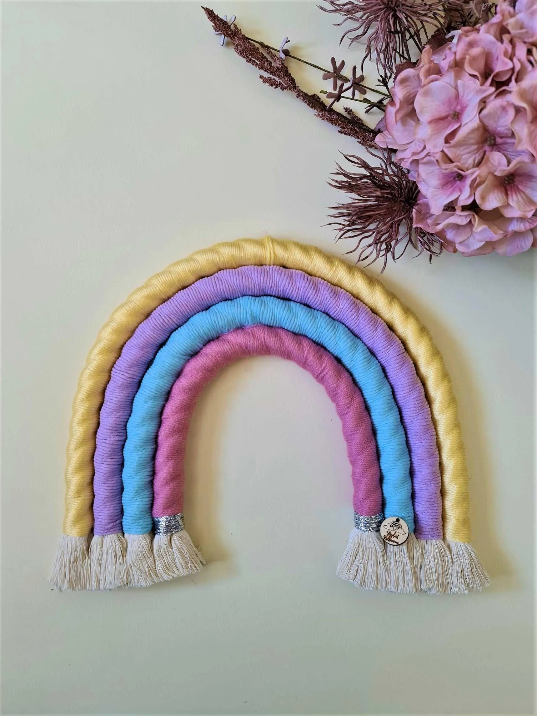 Pastel Dream Macrame Rainbow -Large