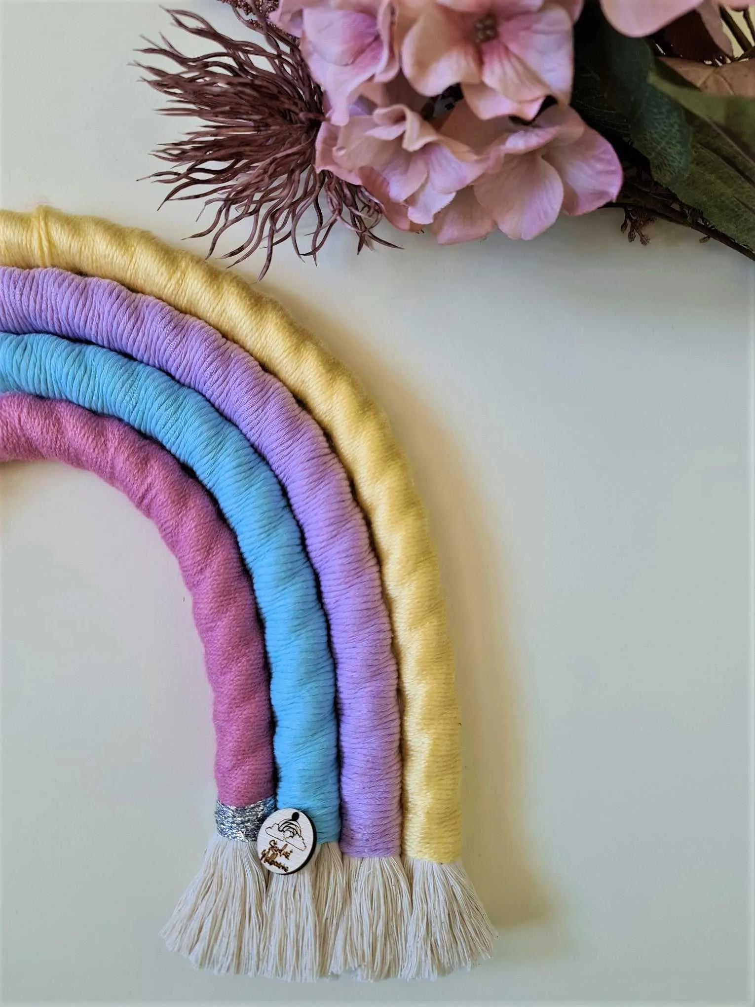 Pastel Dream Macrame Rainbow -Large