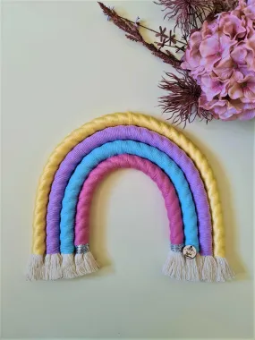 Pastel Dream Macrame Rainbow -Large