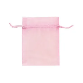 Pastel Pink Organza Bags 24pk