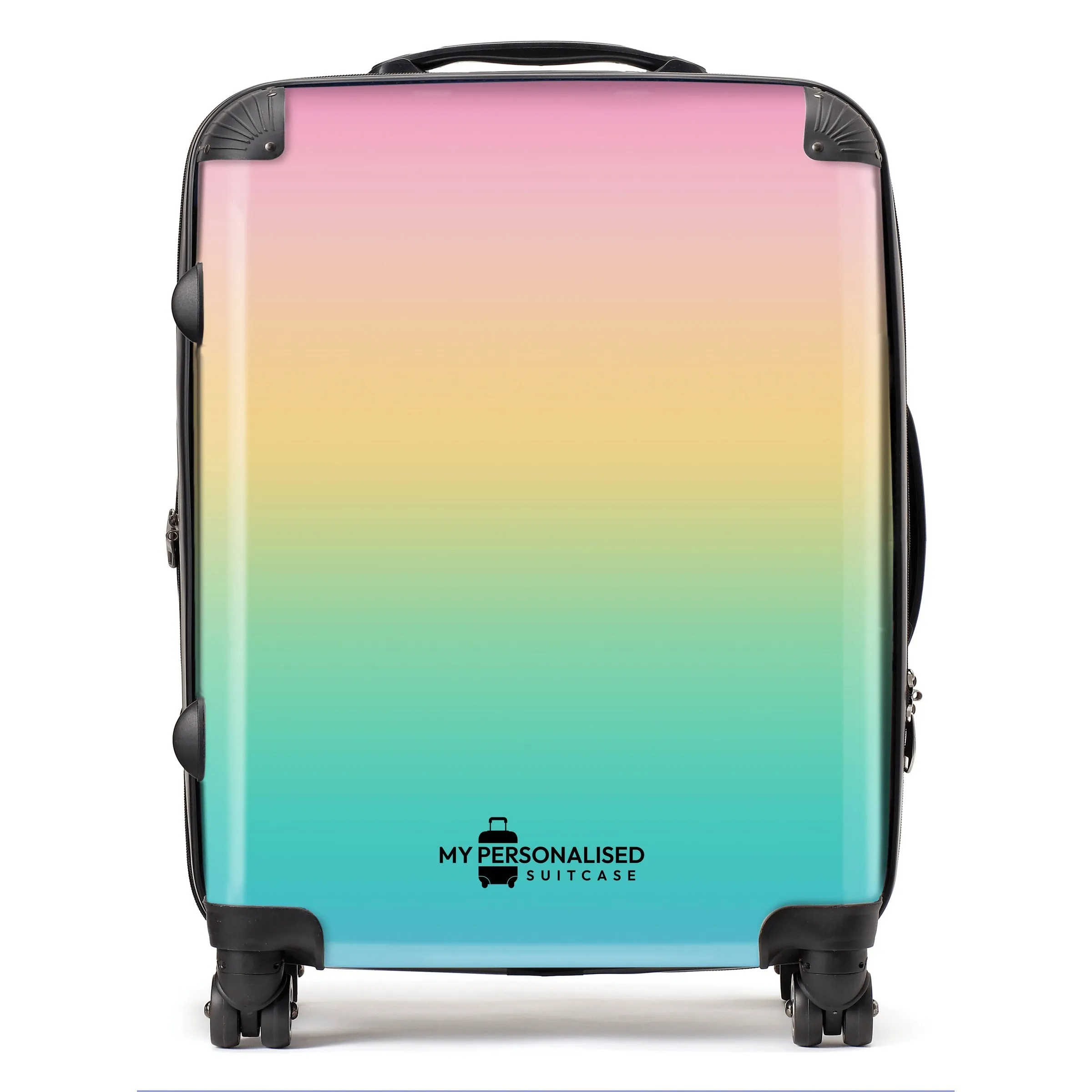 Personalised Rainbow Ombre Gradient Suitcase