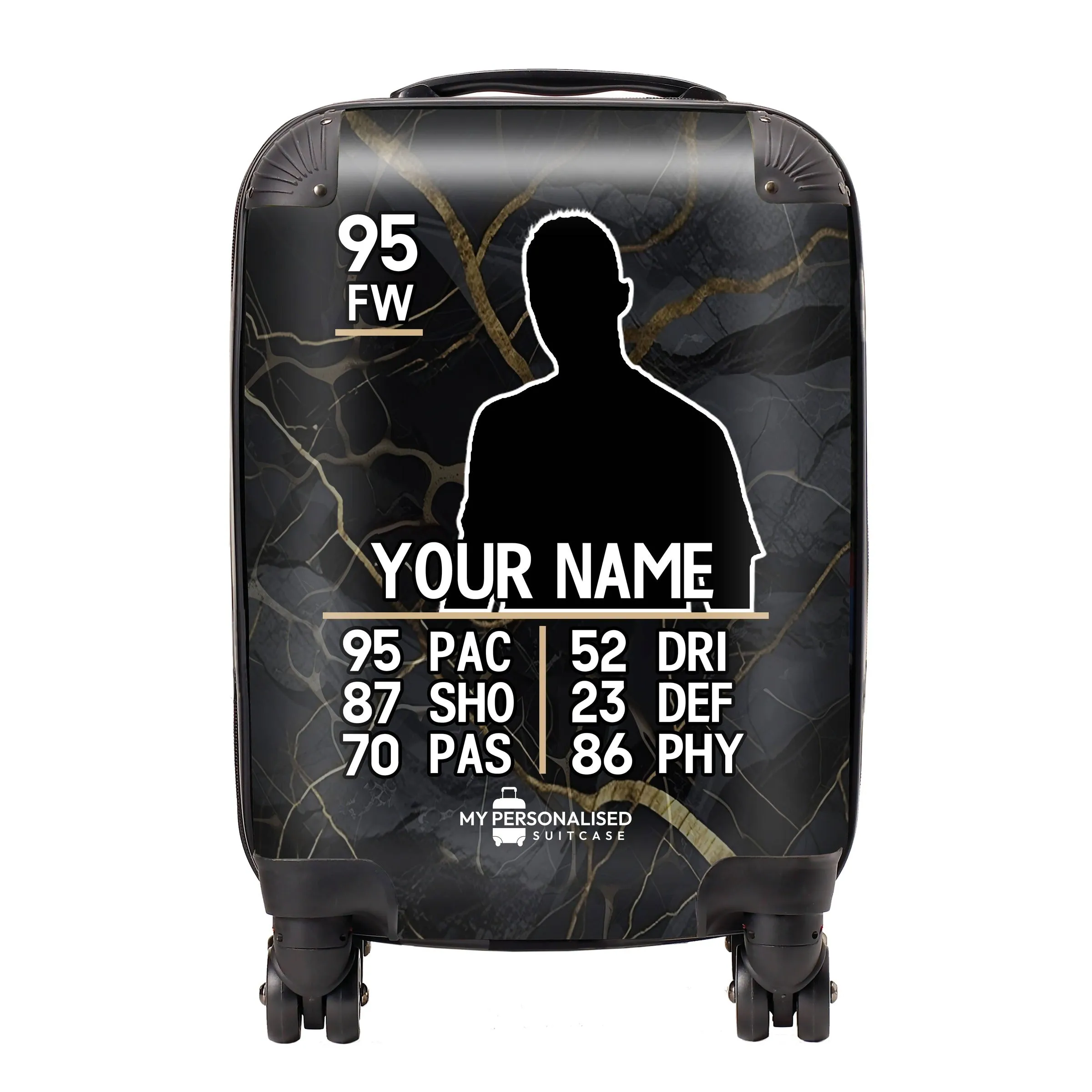 Personalised Suitcase - Football Player Card