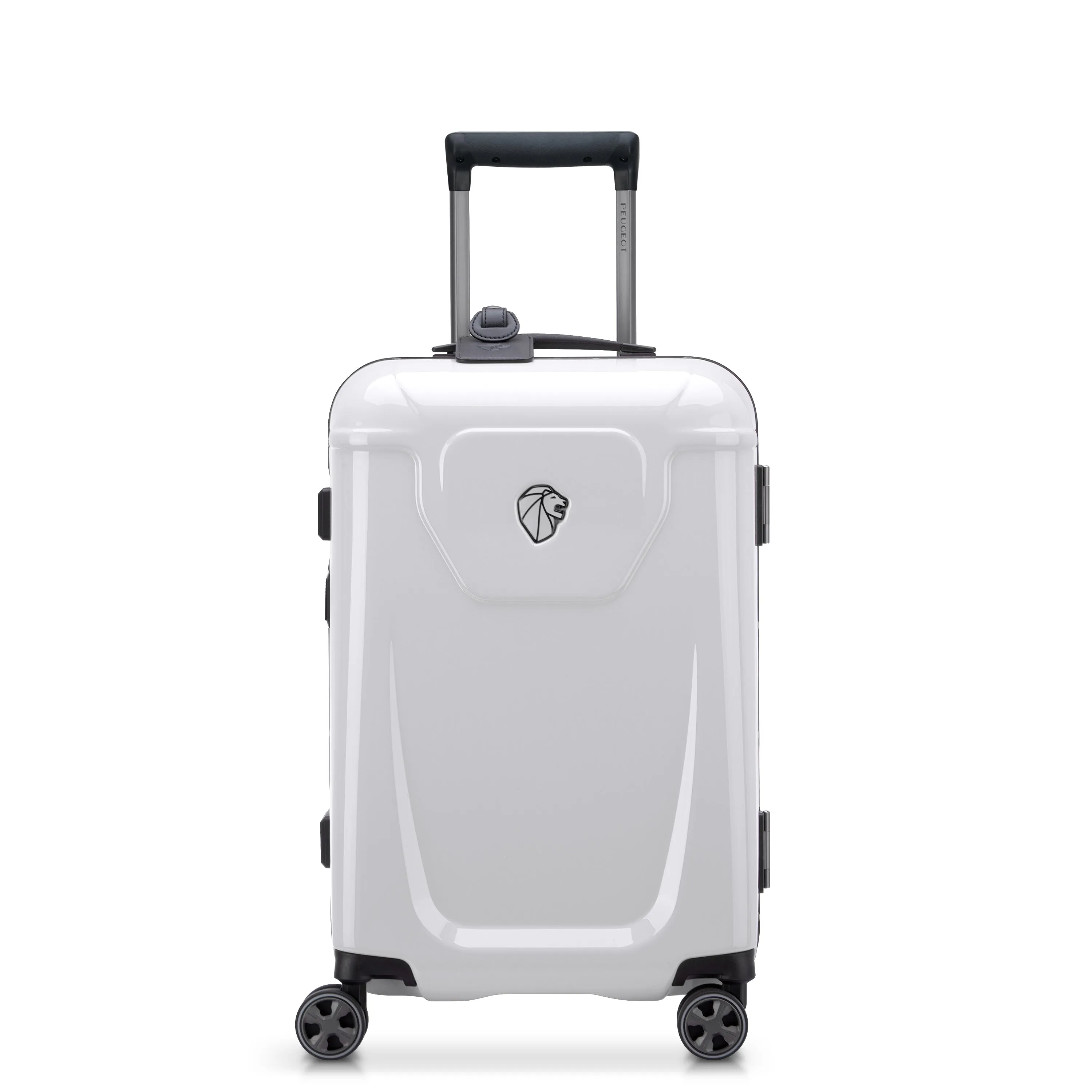 Peugeot Voyages Travel 55cm Hardcase 4 Double Wheel Cabin Luggage Trolley