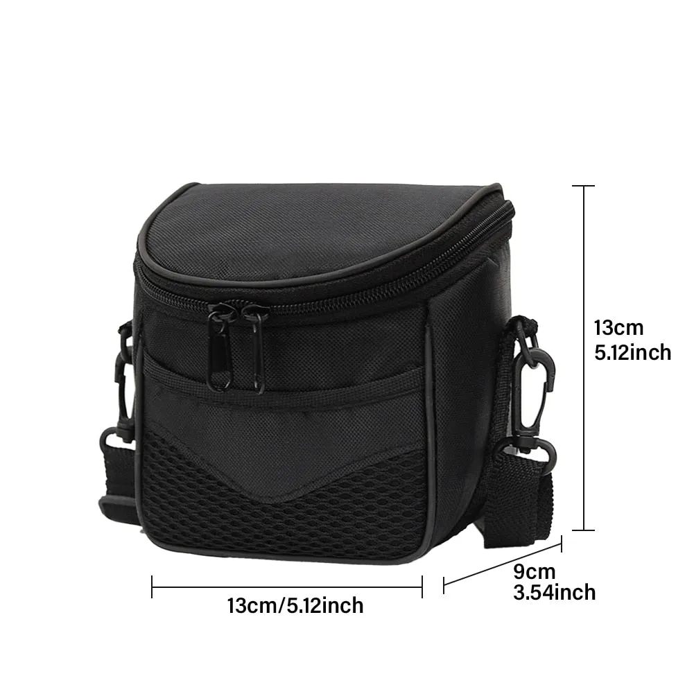 Portable Camera Bag Waterproof Adjustable Strap Travel Lightweight Small Storage Case Durable Solid Double Zippers Outdoor