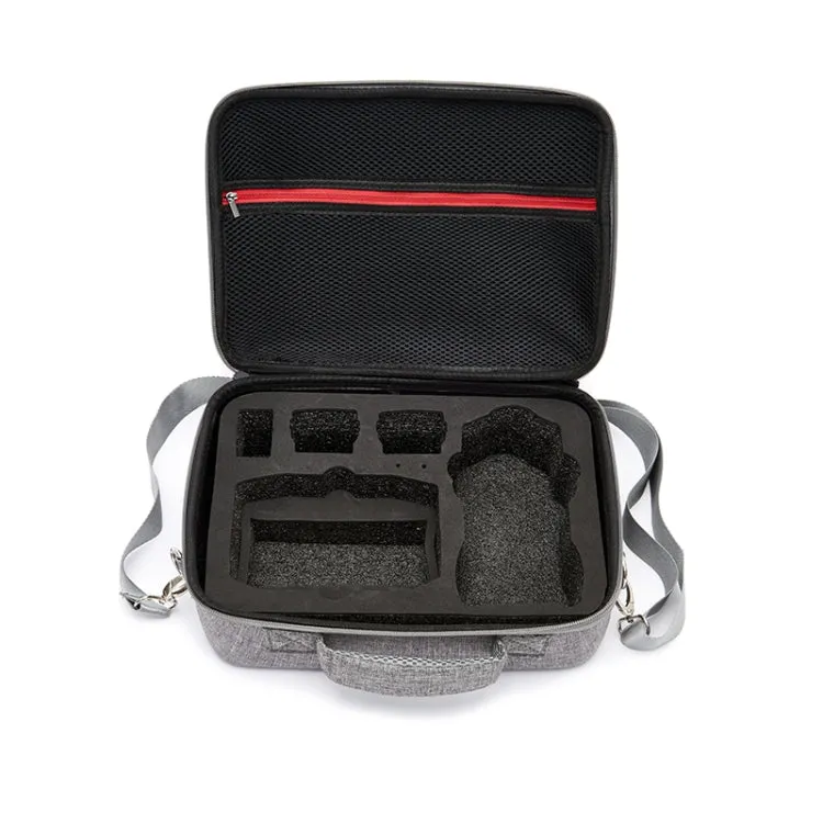 Portable Carry Case Waterproof Scratch-proof Anti-shock Travel Carrying Cover Case Box for DJI Air 2s(Grey Black Liner)