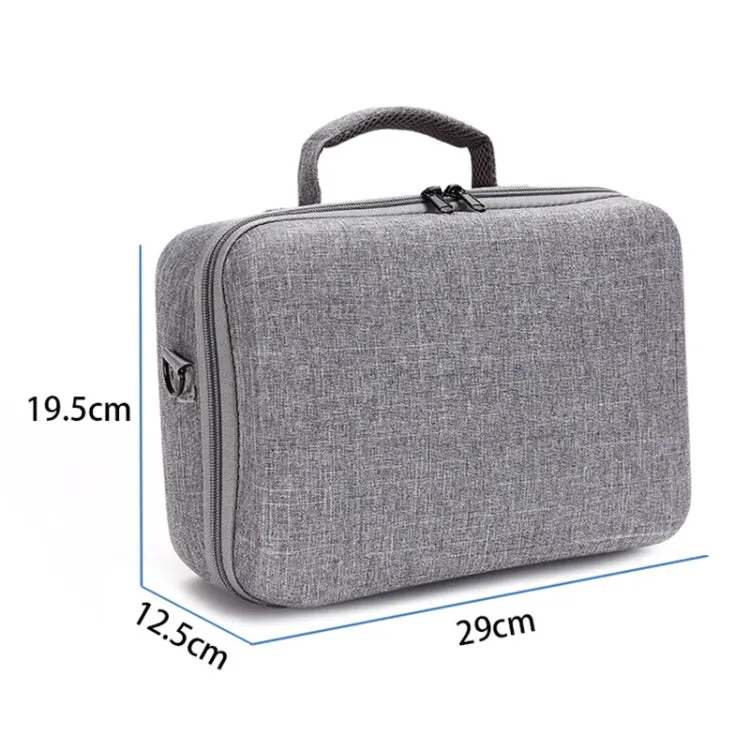 Portable Carry Case Waterproof Scratch-proof Anti-shock Travel Carrying Cover Case Box for DJI Air 2s(Grey Black Liner)