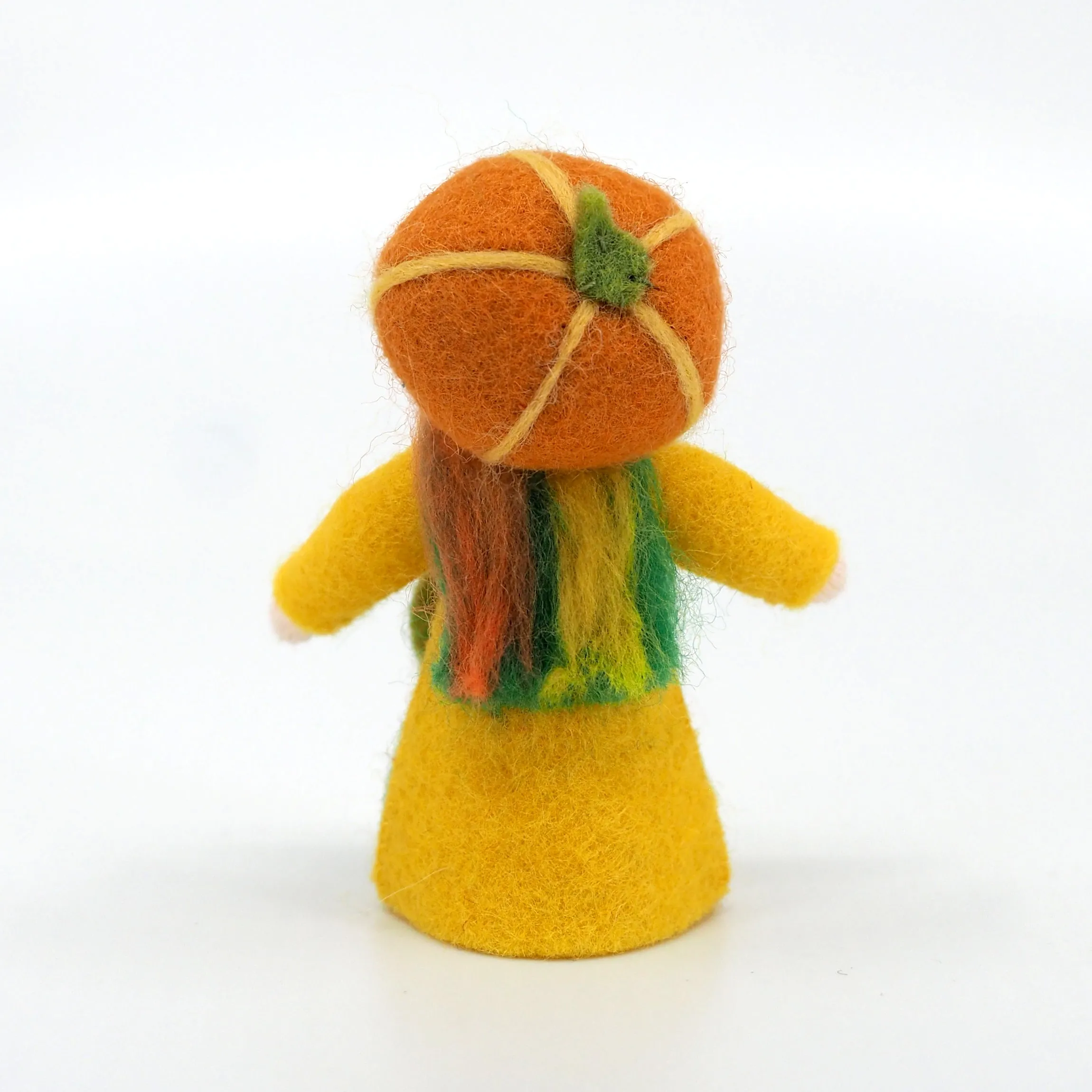 Pumpkin Fairy Felted Waldorf Doll