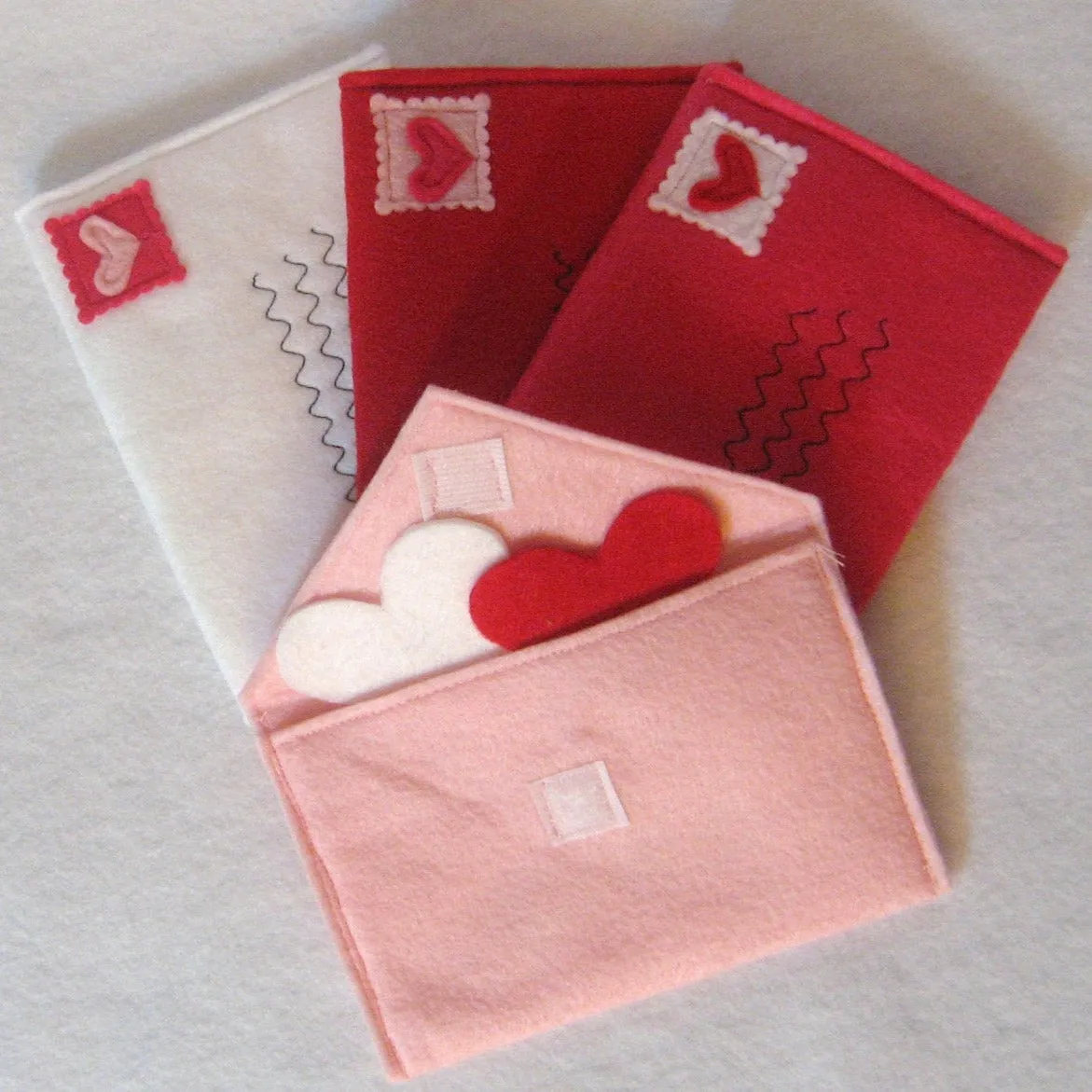 Red Mail Set with Working Envelopes