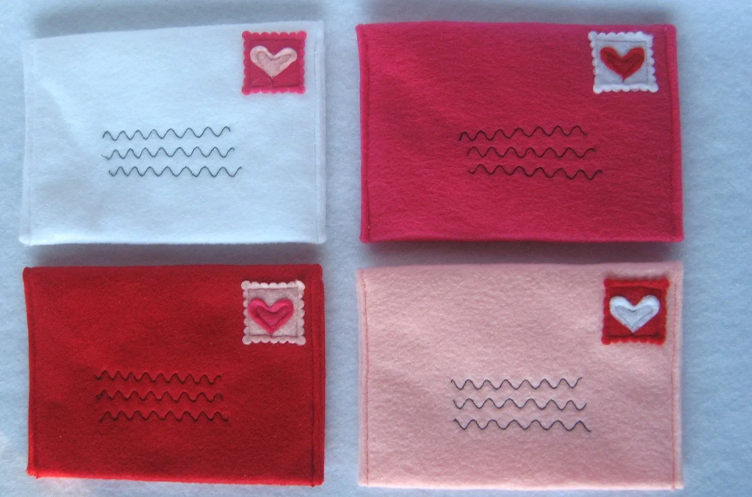 Red Mail Set with Working Envelopes