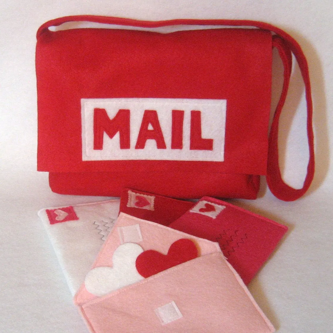 Red Mail Set with Working Envelopes