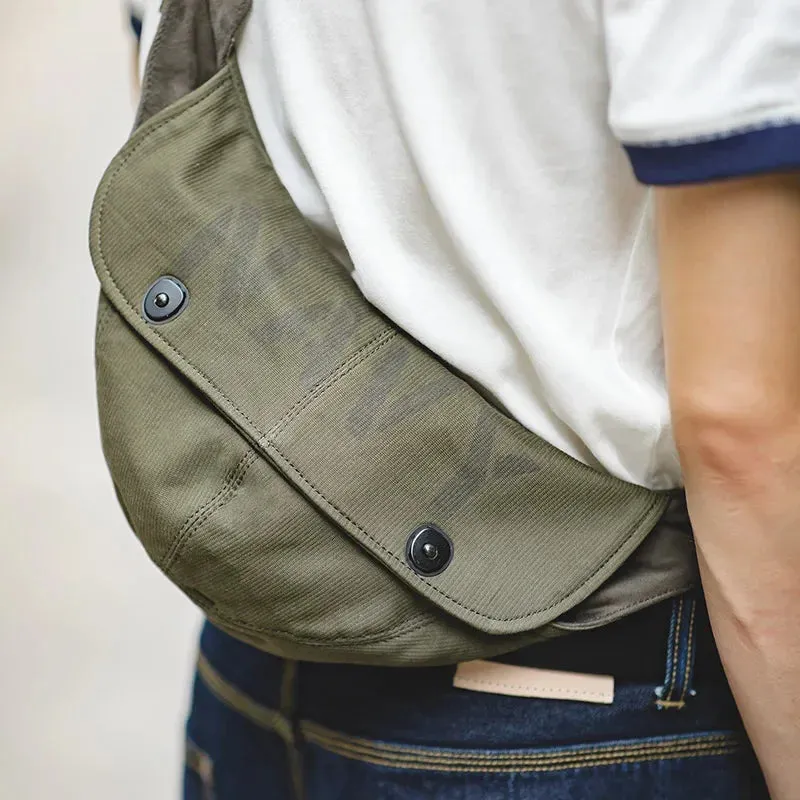 Retro N1 Deck Military Canvas Messenger Crossbody Chest Waist Bag