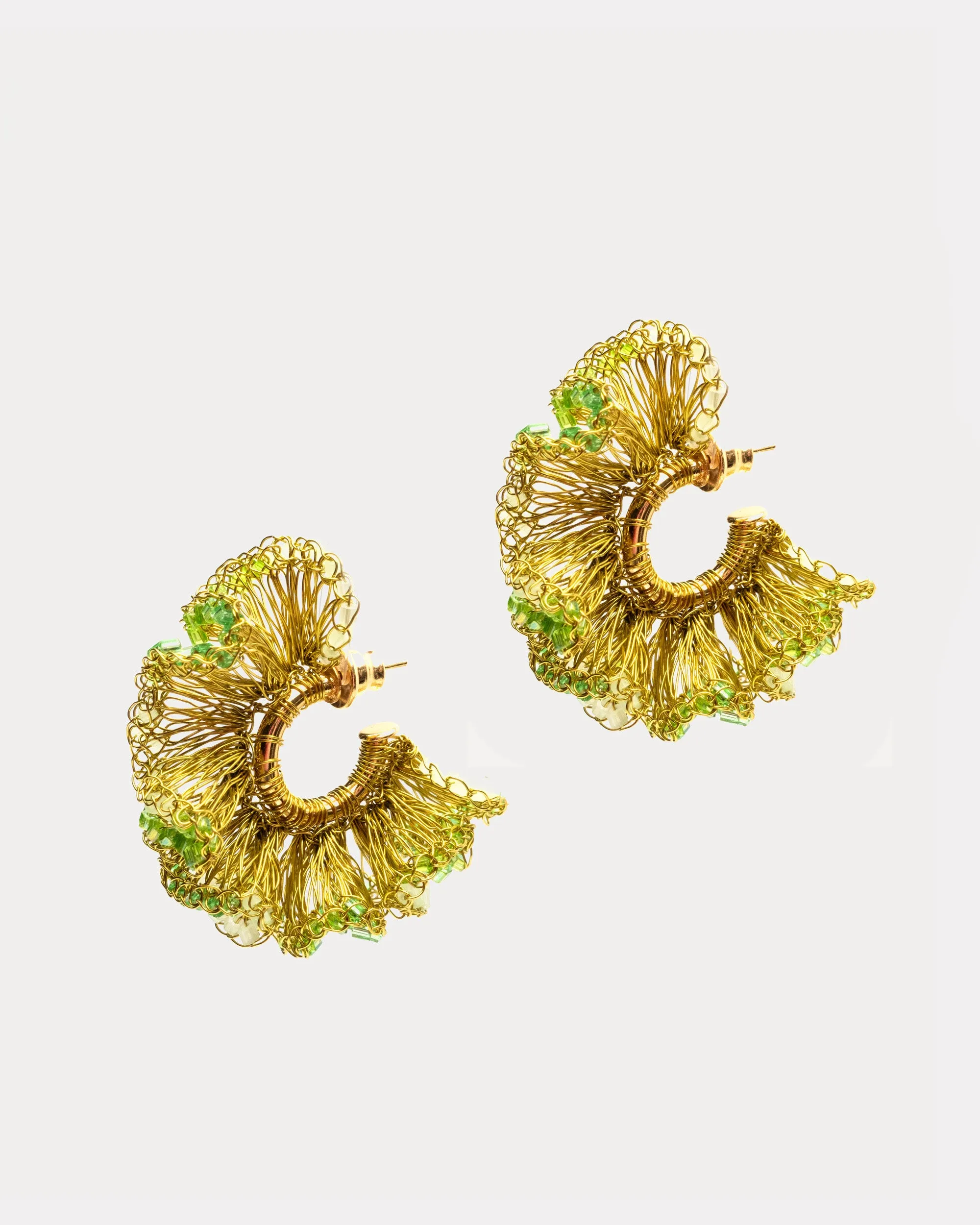 Rio Hoop Earring Green