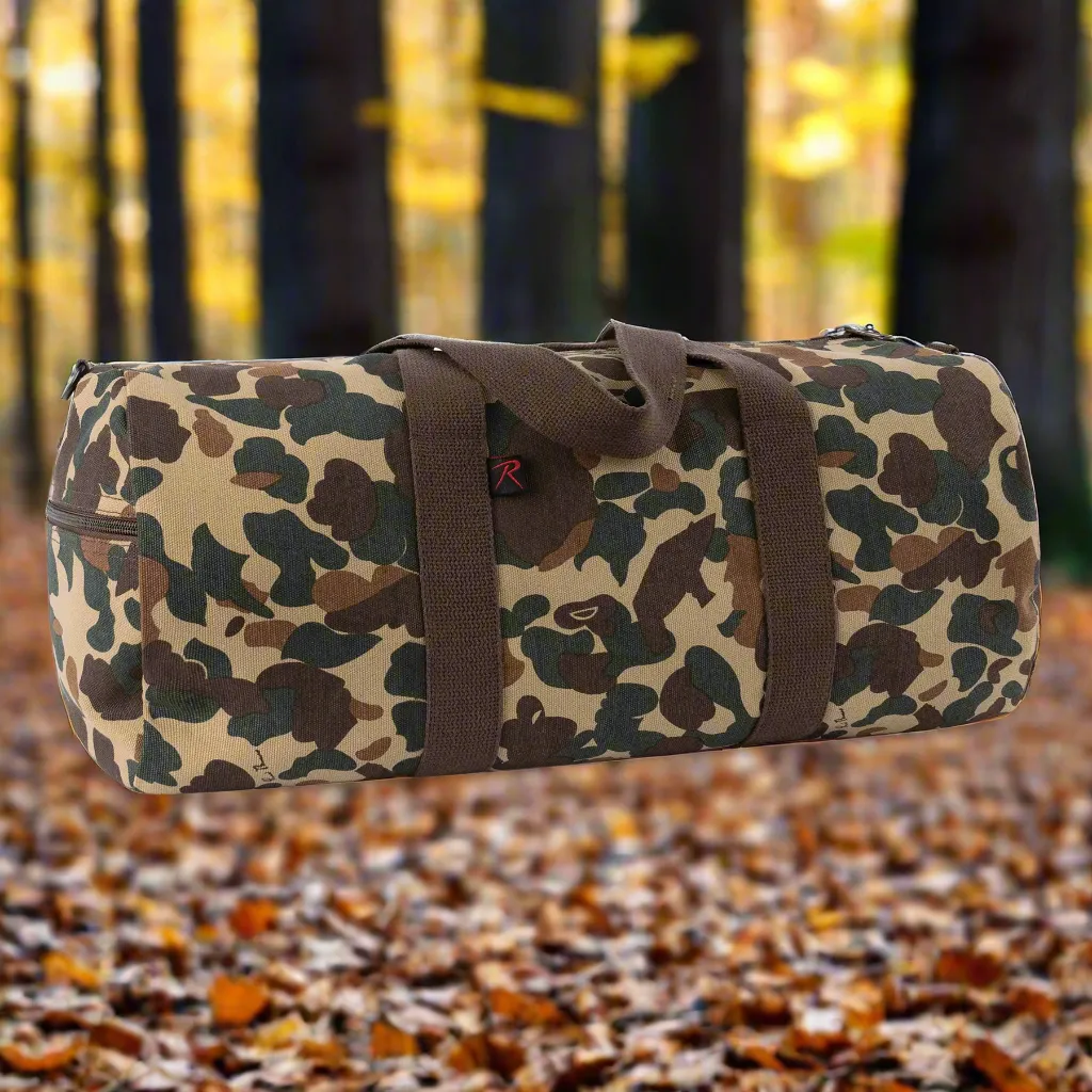 Rothco X Bear Archery Fred Bear Camo Canvas Shoulder Duffle Bag