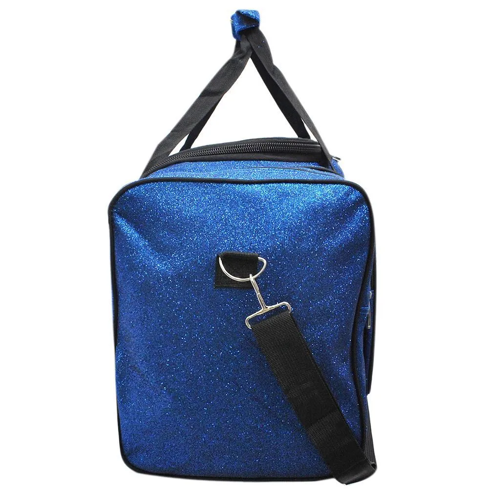 Royal Blue Glitter NGIL Canvas 23" Duffle Bag