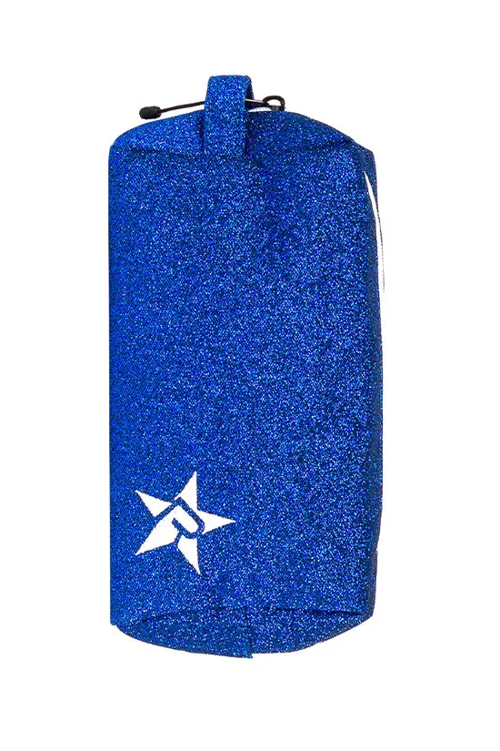 Royal Blue Rebel Makeup Bag with White Zipper