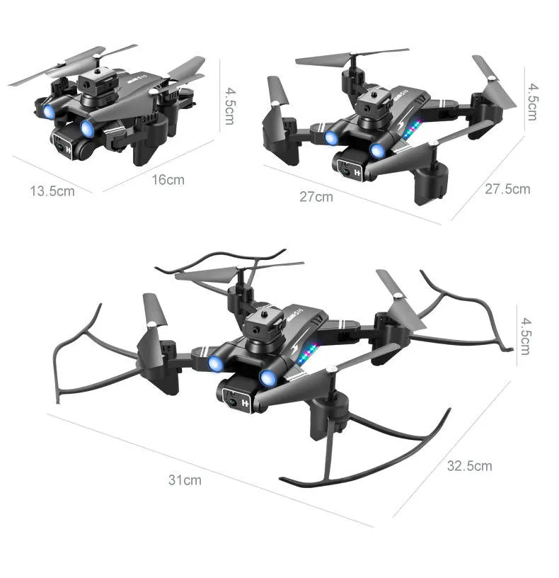 S10 8K RC Drone With Camera, HD FPV Live Video, Gravity Control, Altitude Hold, Headless Mode, Waypoint Function, Foldable RC Quadcopter For Kids And Adults