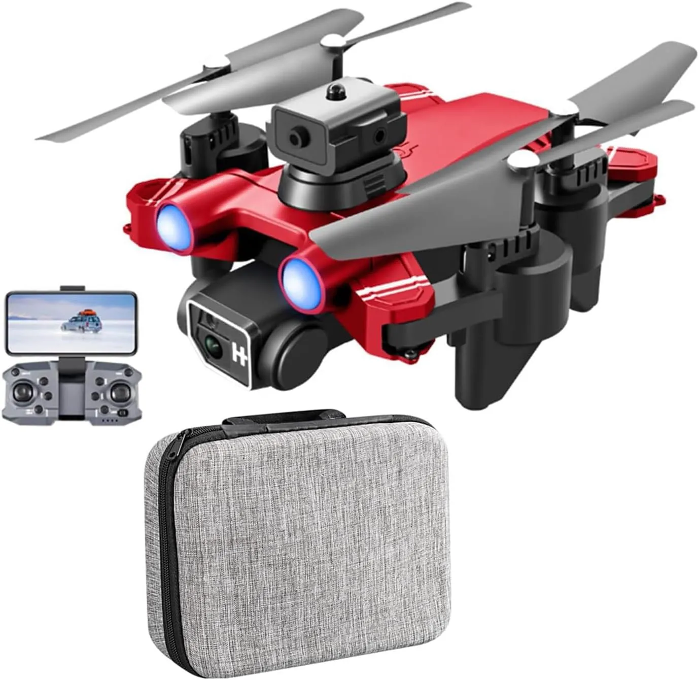 S10 8K RC Drone With Camera, HD FPV Live Video, Gravity Control, Altitude Hold, Headless Mode, Waypoint Function, Foldable RC Quadcopter For Kids And Adults