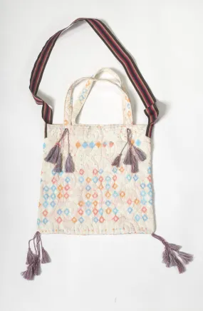 Sac matelassé pastel Ikat