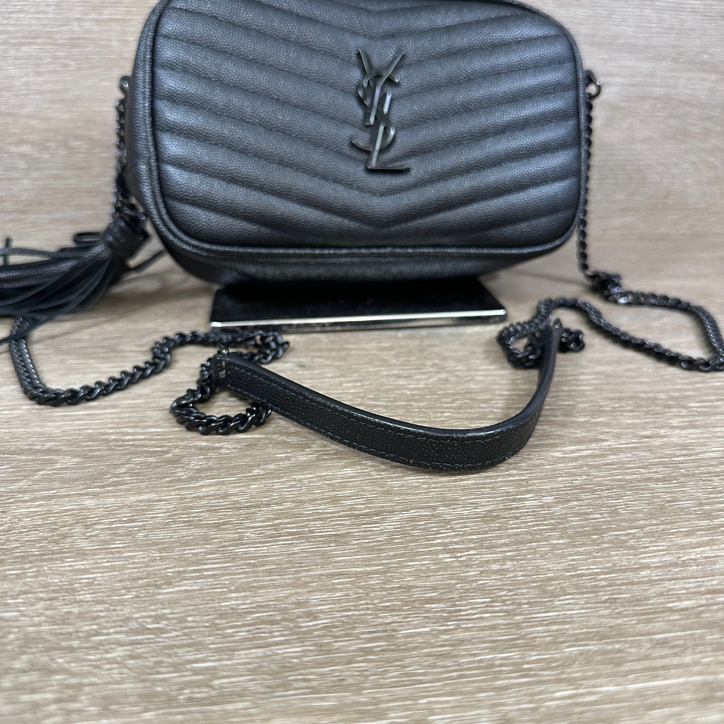 Saint Laurent Lou Mini Camera Crossbody Bag