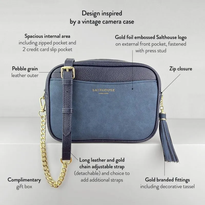 Salthouse England Adira Ladies Cross-Body Bag - Navy